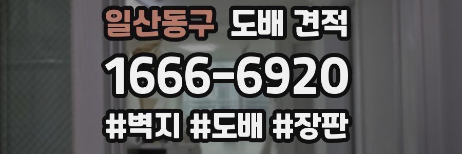 일산동구 도배 견적