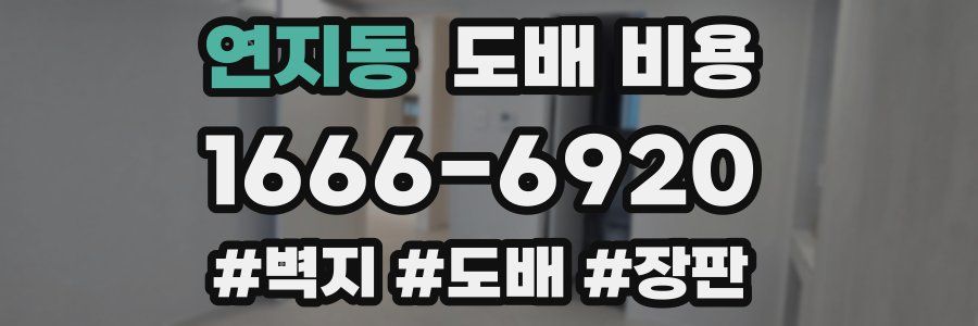 연지동 도배 비용