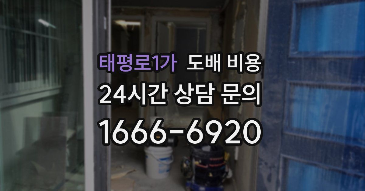 태평로1가 도배 비용