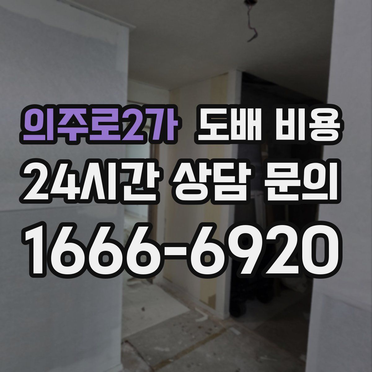 의주로2가 도배 비용