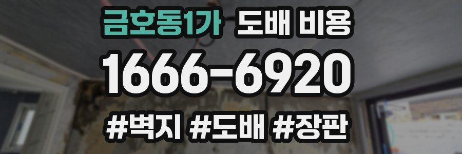 금호동1가 도배 비용