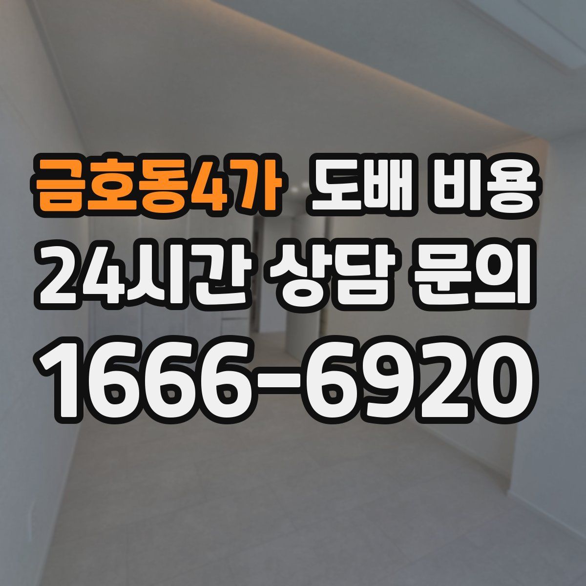 금호동4가 도배 비용