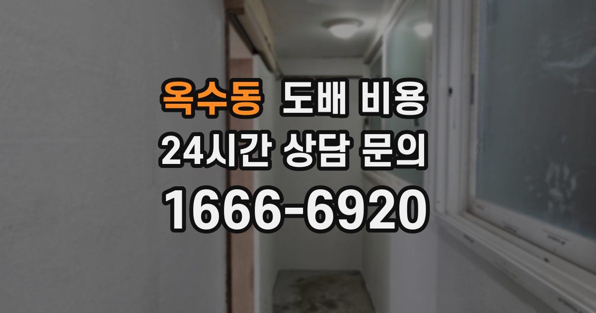 옥수동 도배 비용