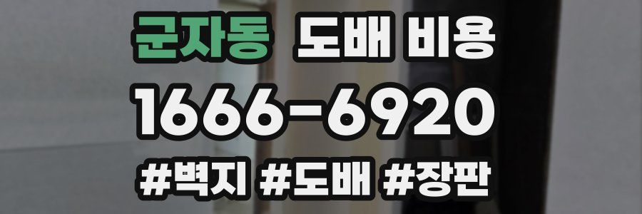 군자동 도배 비용