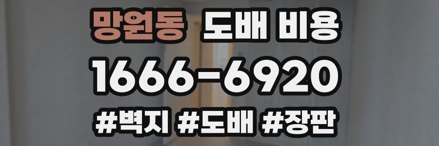 망원동 도배 비용
