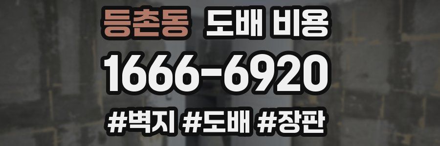 등촌동 도배 비용