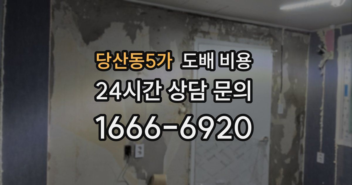 당산동5가 도배 비용
