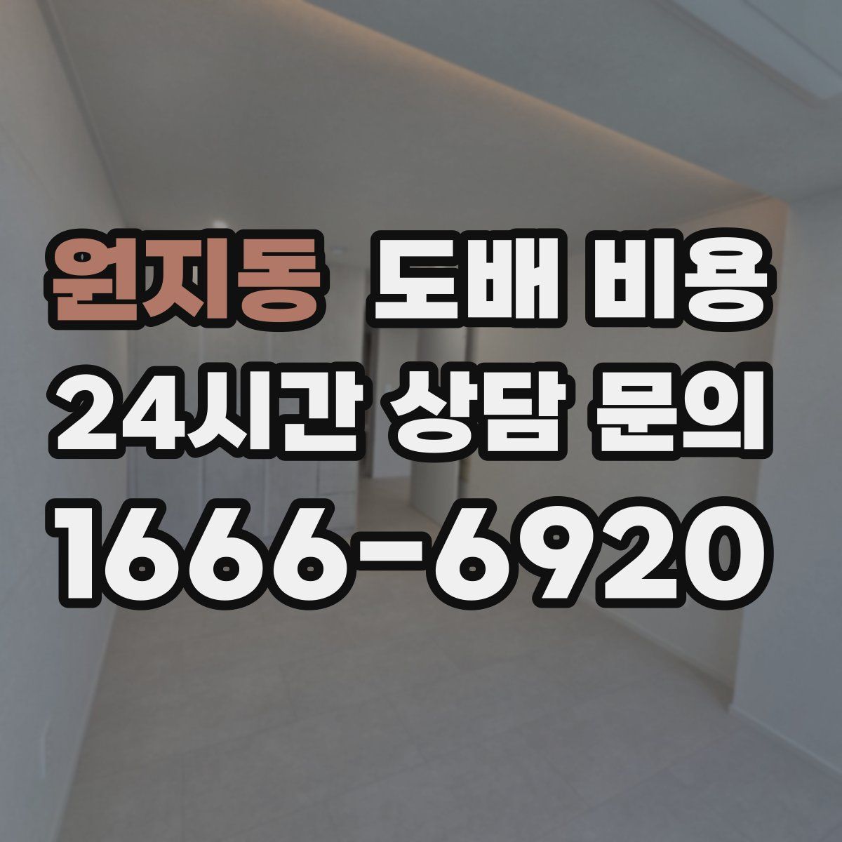 원지동 도배 비용