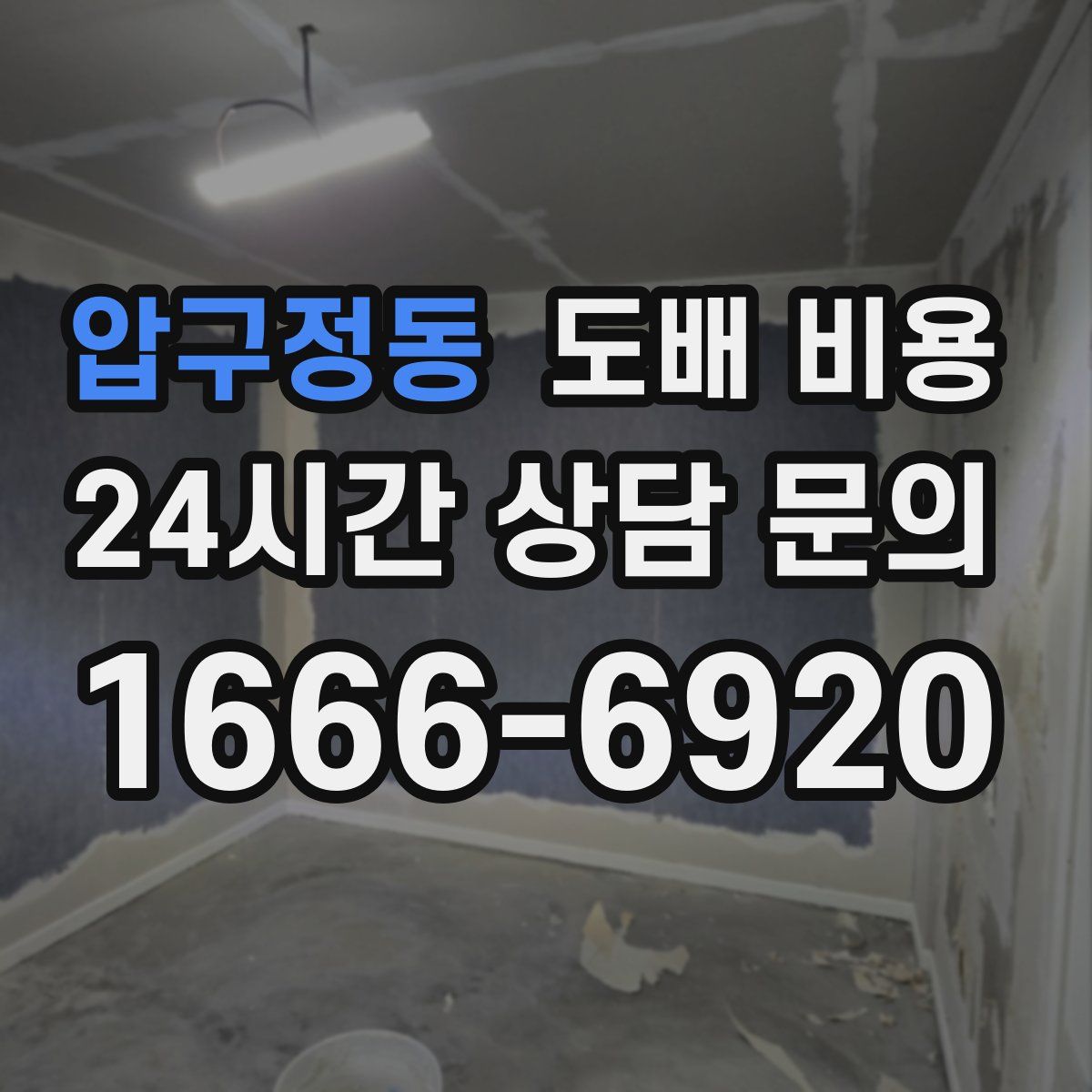 압구정동 도배 비용