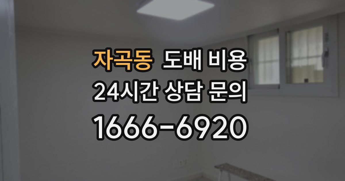 자곡동 도배 비용