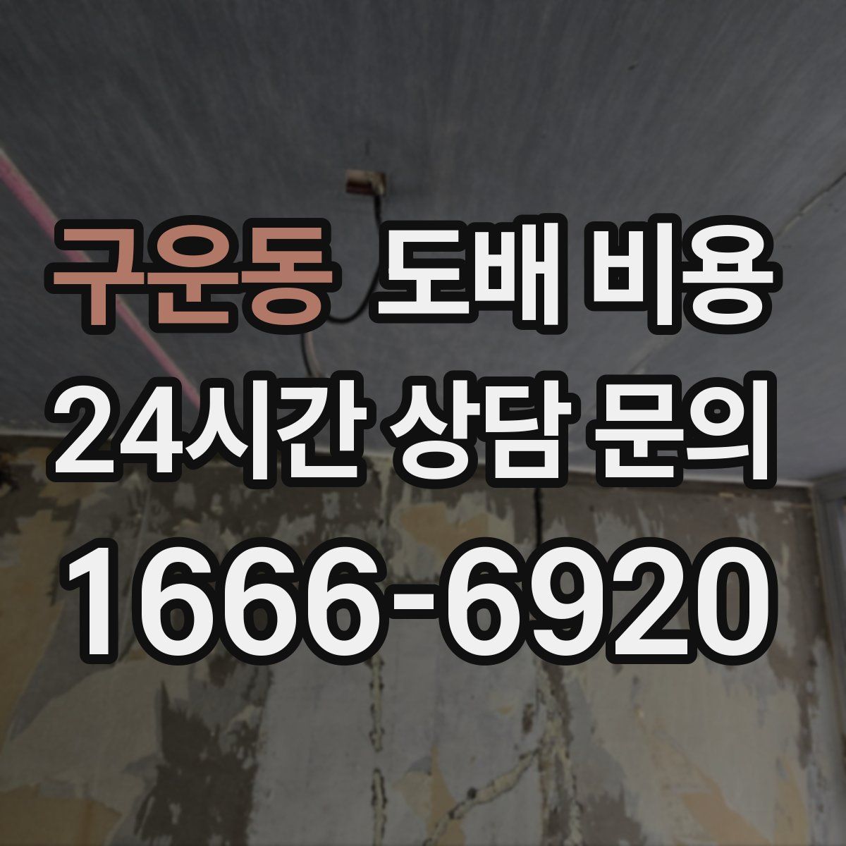 구운동 도배 비용