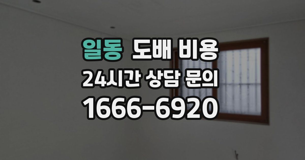 일동 도배 비용