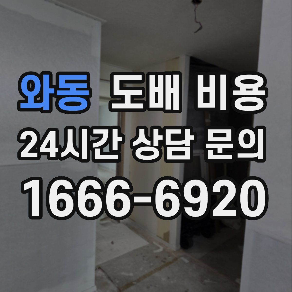 와동 도배 비용