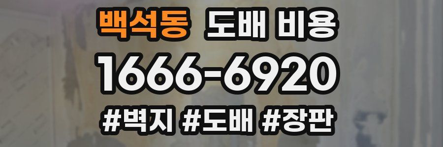 백석동 도배 비용