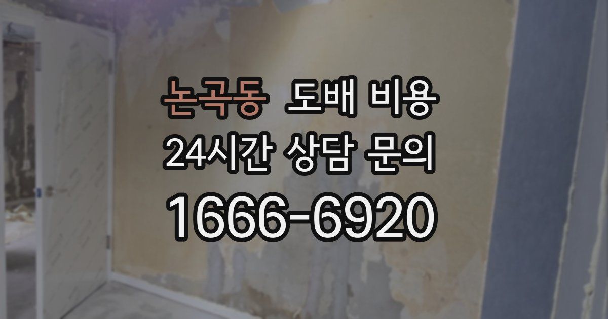 논곡동 도배 비용