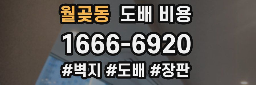 월곶동 도배 비용