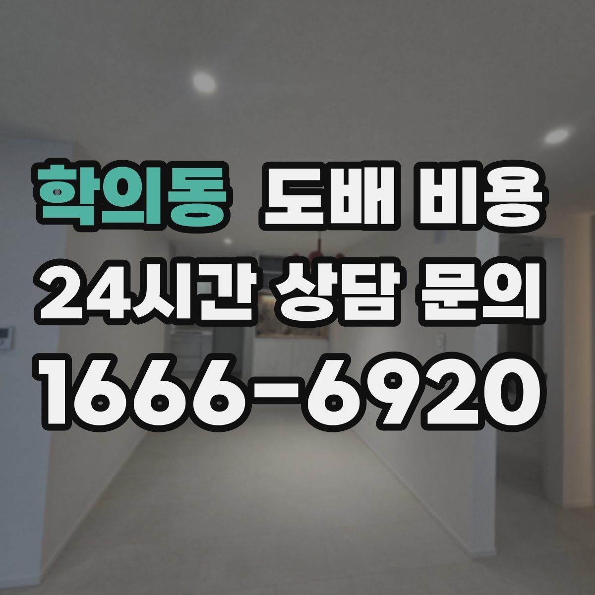 학의동 도배 비용