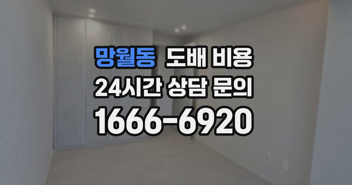 망월동 도배 비용