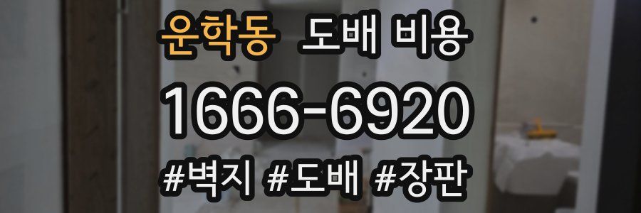 운학동 도배 비용