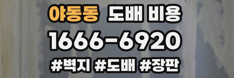 야동동 도배 비용