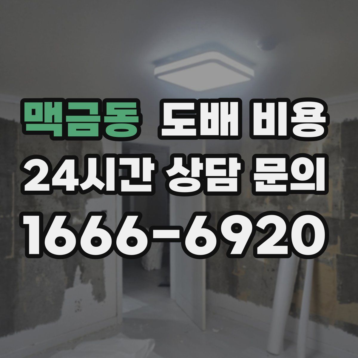 맥금동 도배 비용