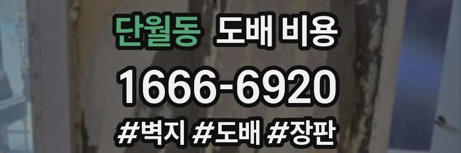 단월동 도배 비용