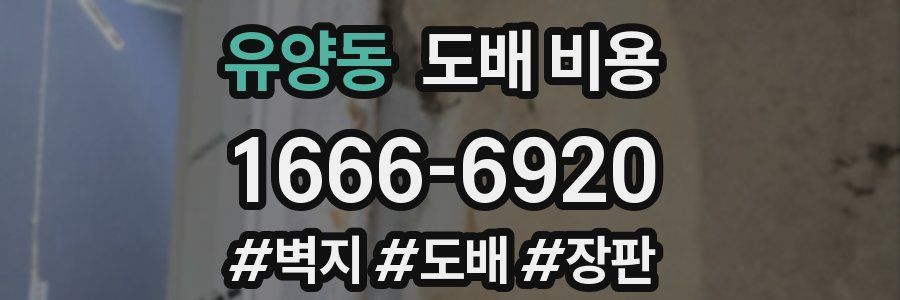유양동 도배 비용
