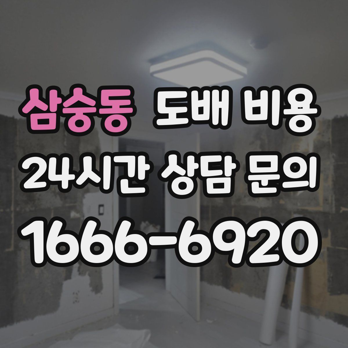 삼숭동 도배 비용