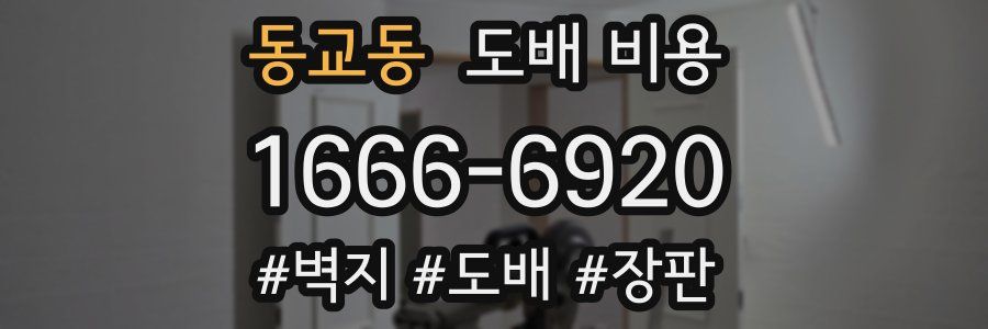 동교동 도배 비용