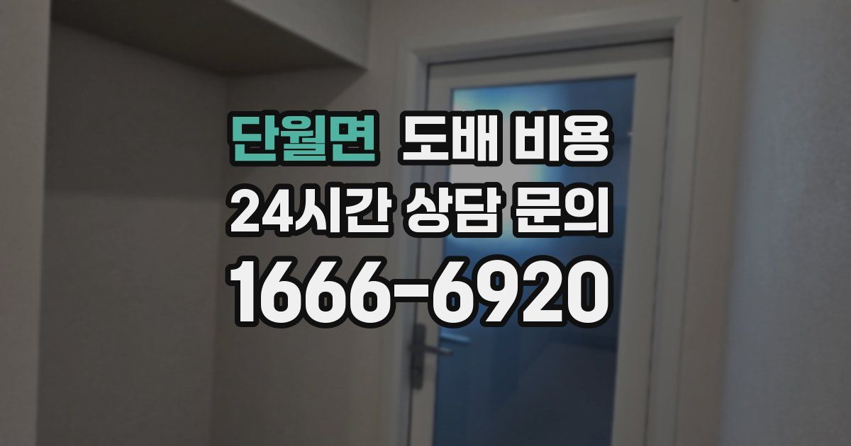단월면 도배 비용