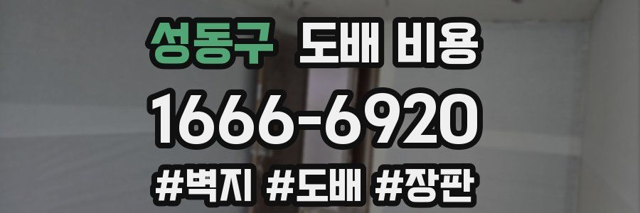 성동구 도배 비용