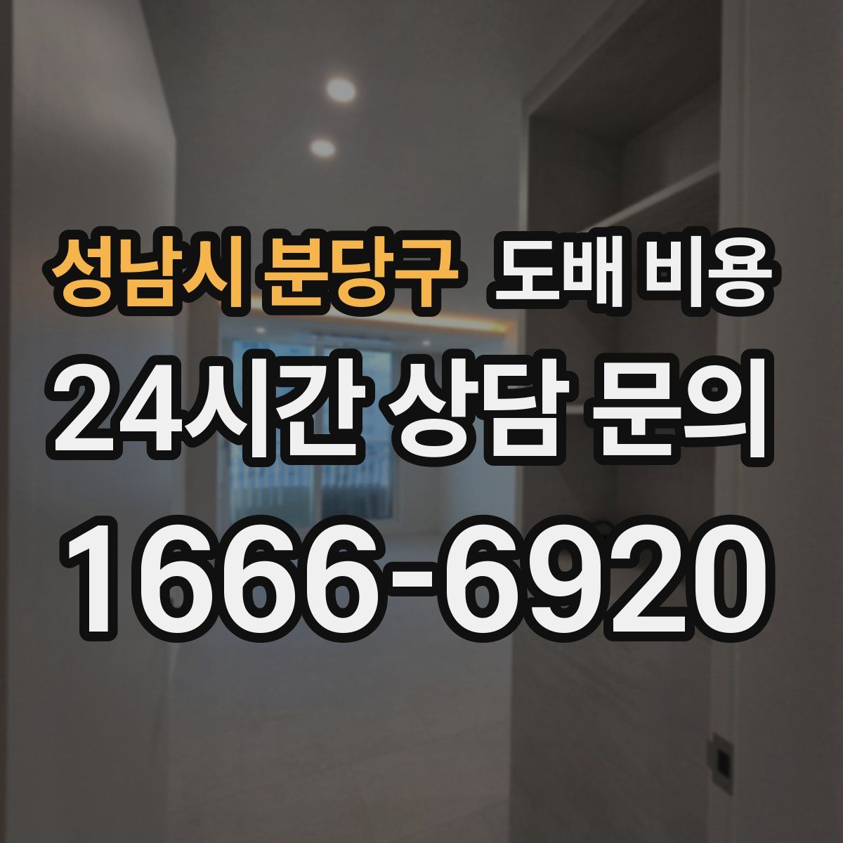 성남시 분당구 도배 비용