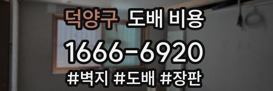 덕양구 도배 비용
