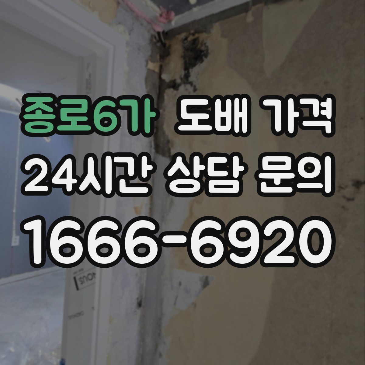 종로6가 도배 가격