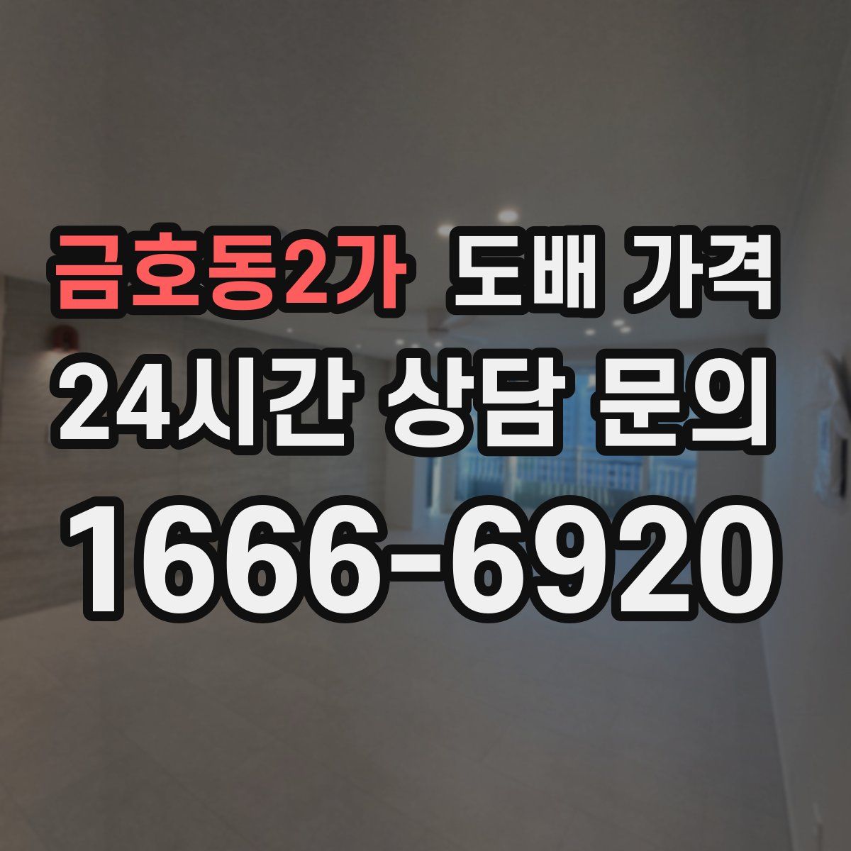 금호동2가 도배 가격