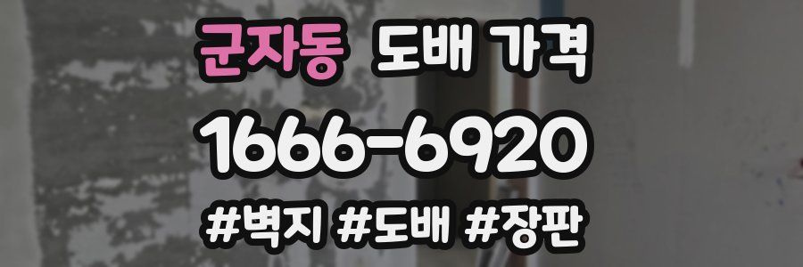 군자동 도배 가격