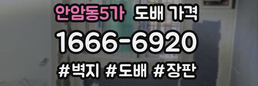 안암동5가 도배 가격