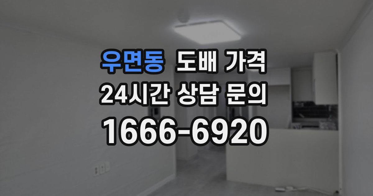 우면동 도배 가격