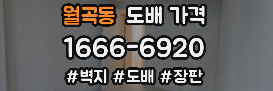 월곡동 도배 가격