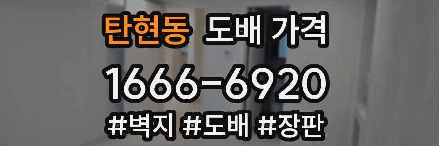 탄현동 도배 가격