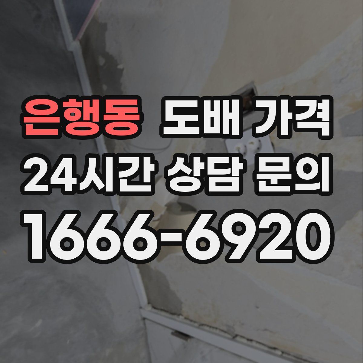 은행동 도배 가격