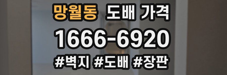 망월동 도배 가격