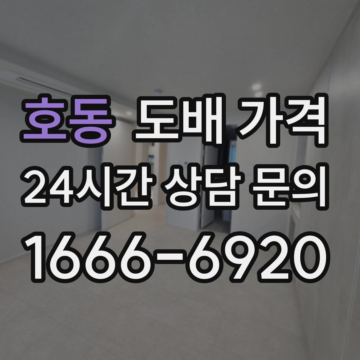 호동 도배 가격