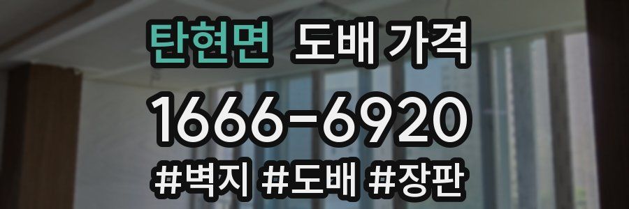 탄현면 도배 가격