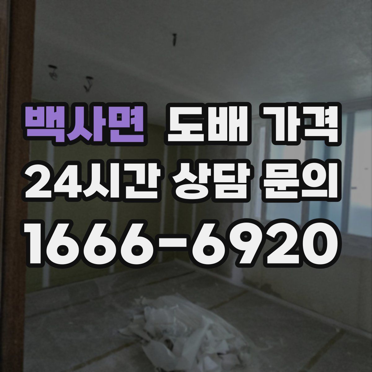 백사면 도배 가격