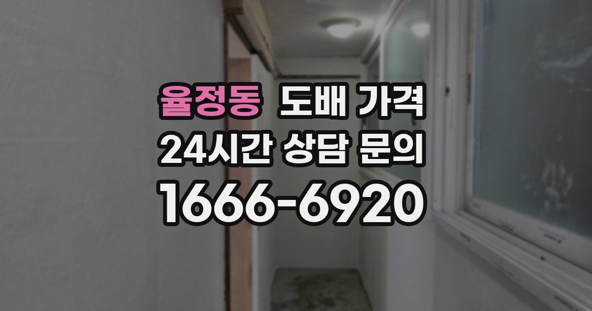 율정동 도배 가격