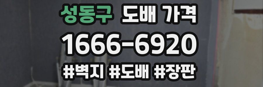 성동구 도배 가격