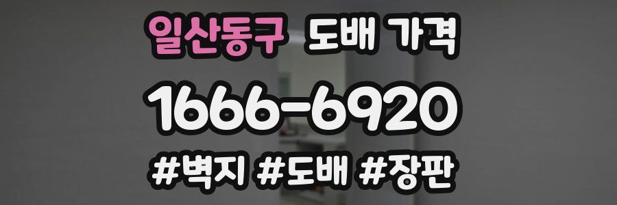 일산동구 도배 가격