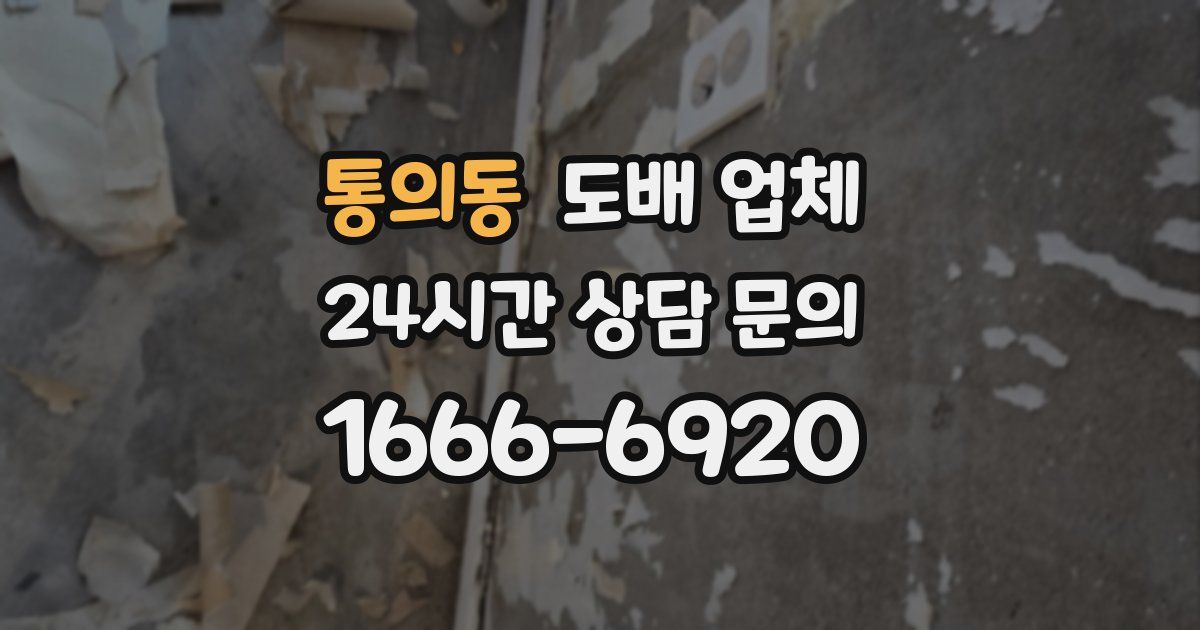 통의동 도배 업체