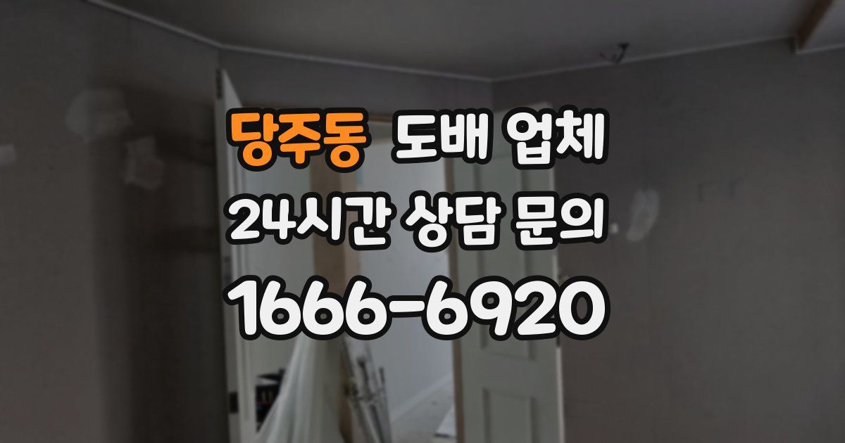 당주동 도배 업체